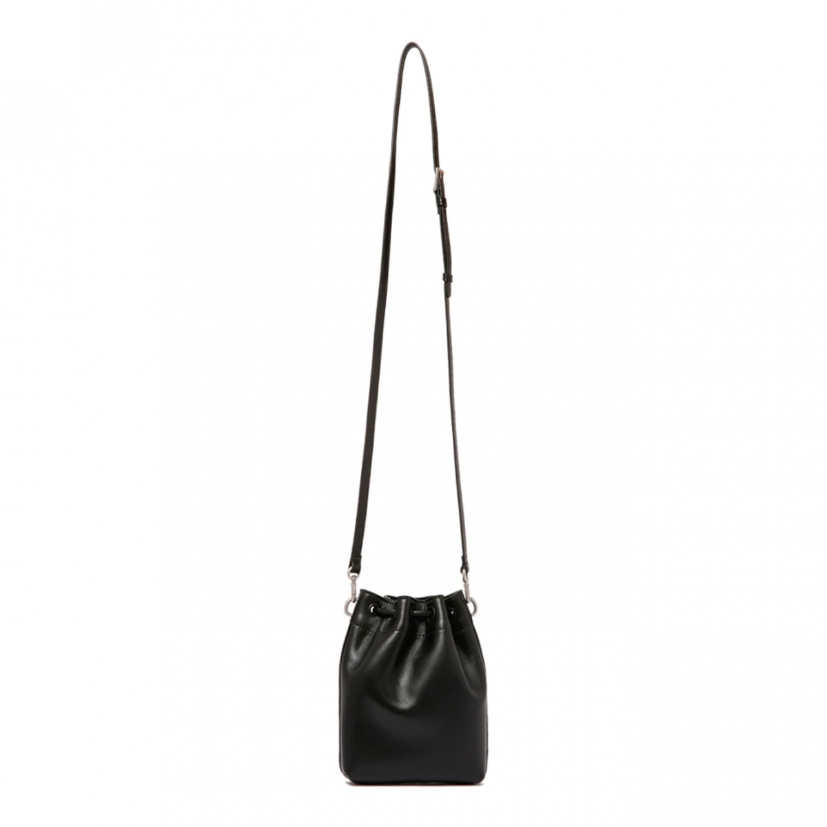 Black Cinch Mini Leather Bag
