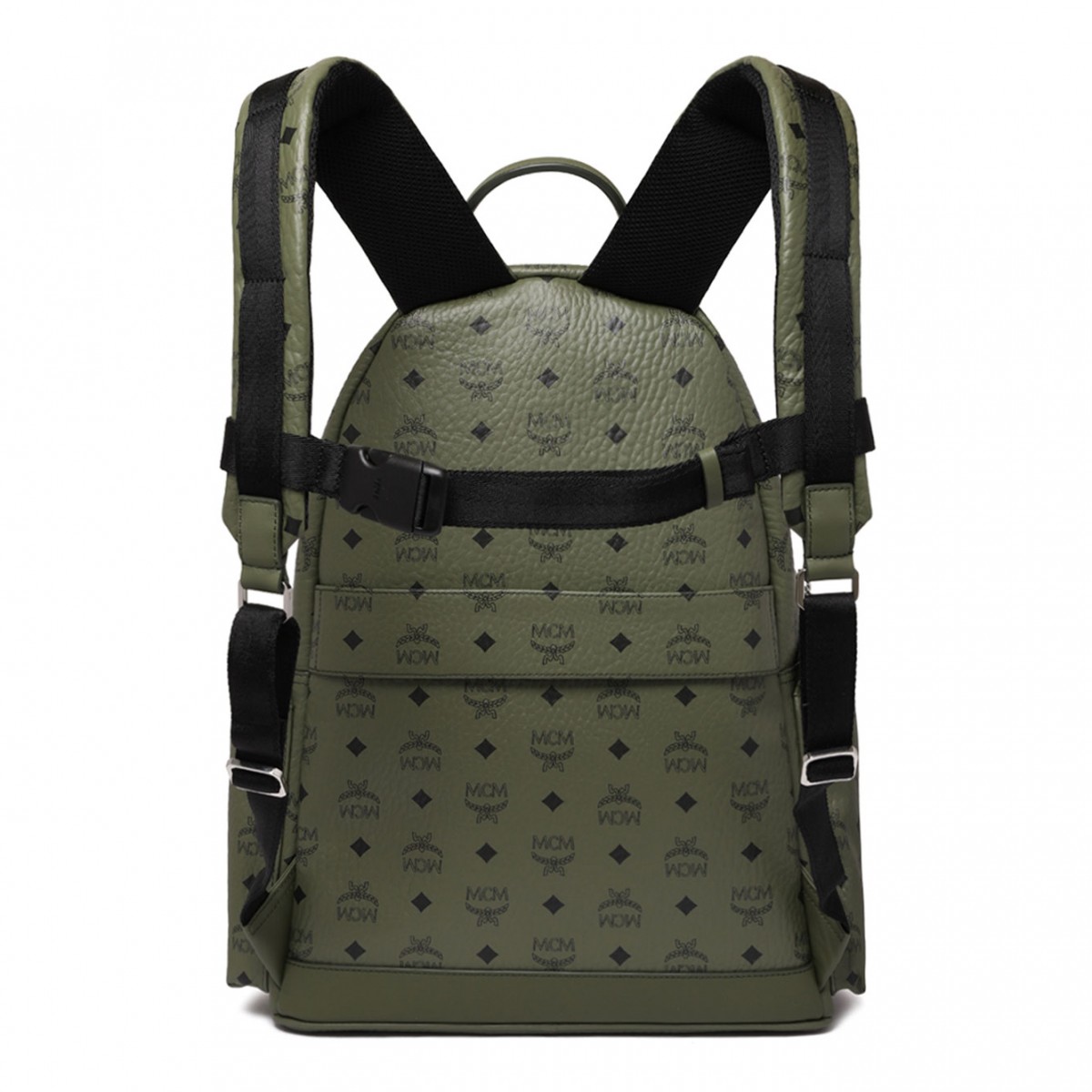 Khaki Moss Medium Stark Visetos Monogram Backpack