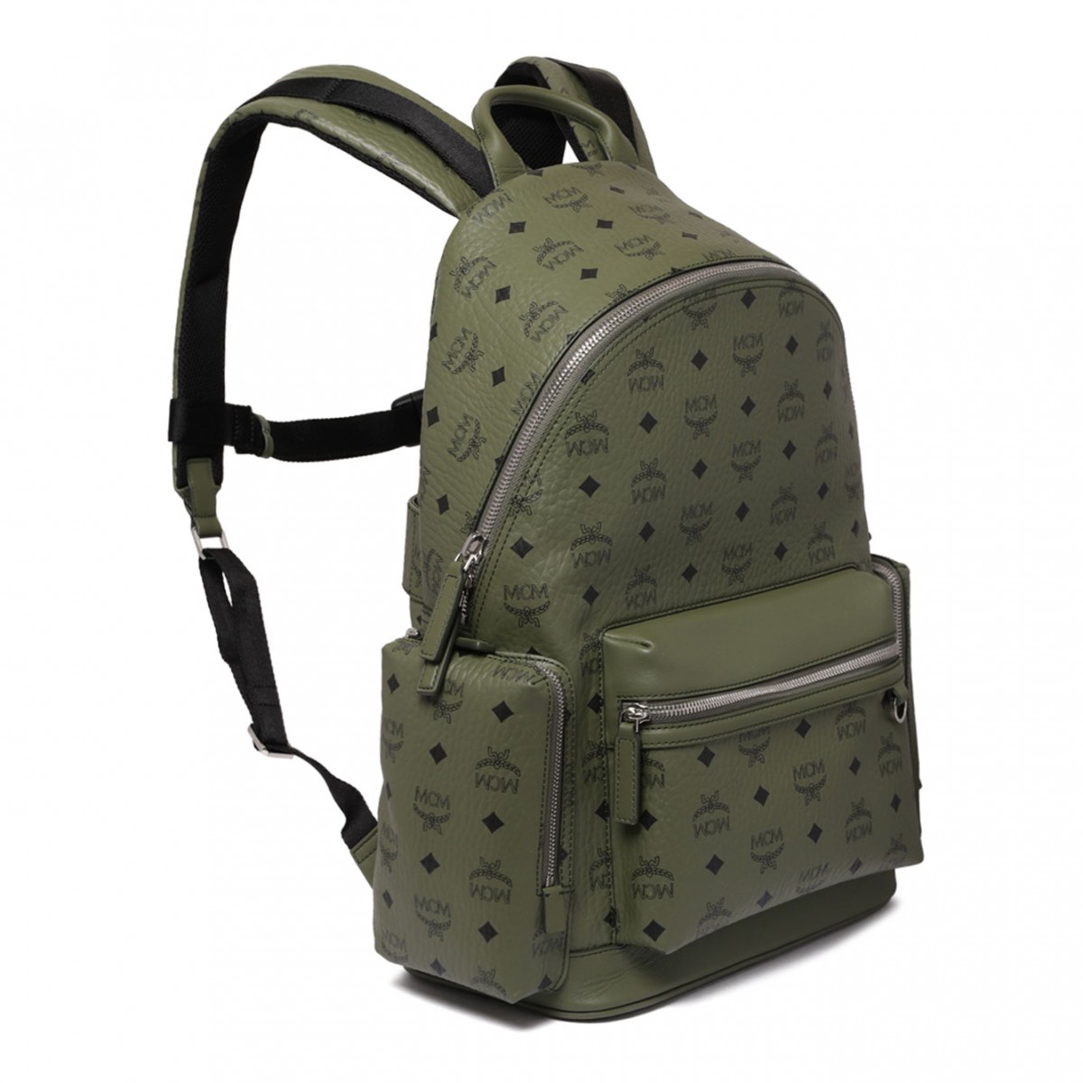 Khaki Moss Medium Stark Visetos Monogram Backpack