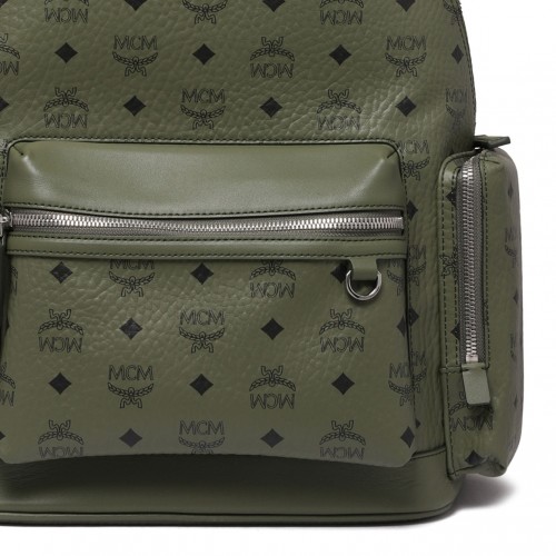 Khaki Moss Medium Stark Visetos Monogram Backpack