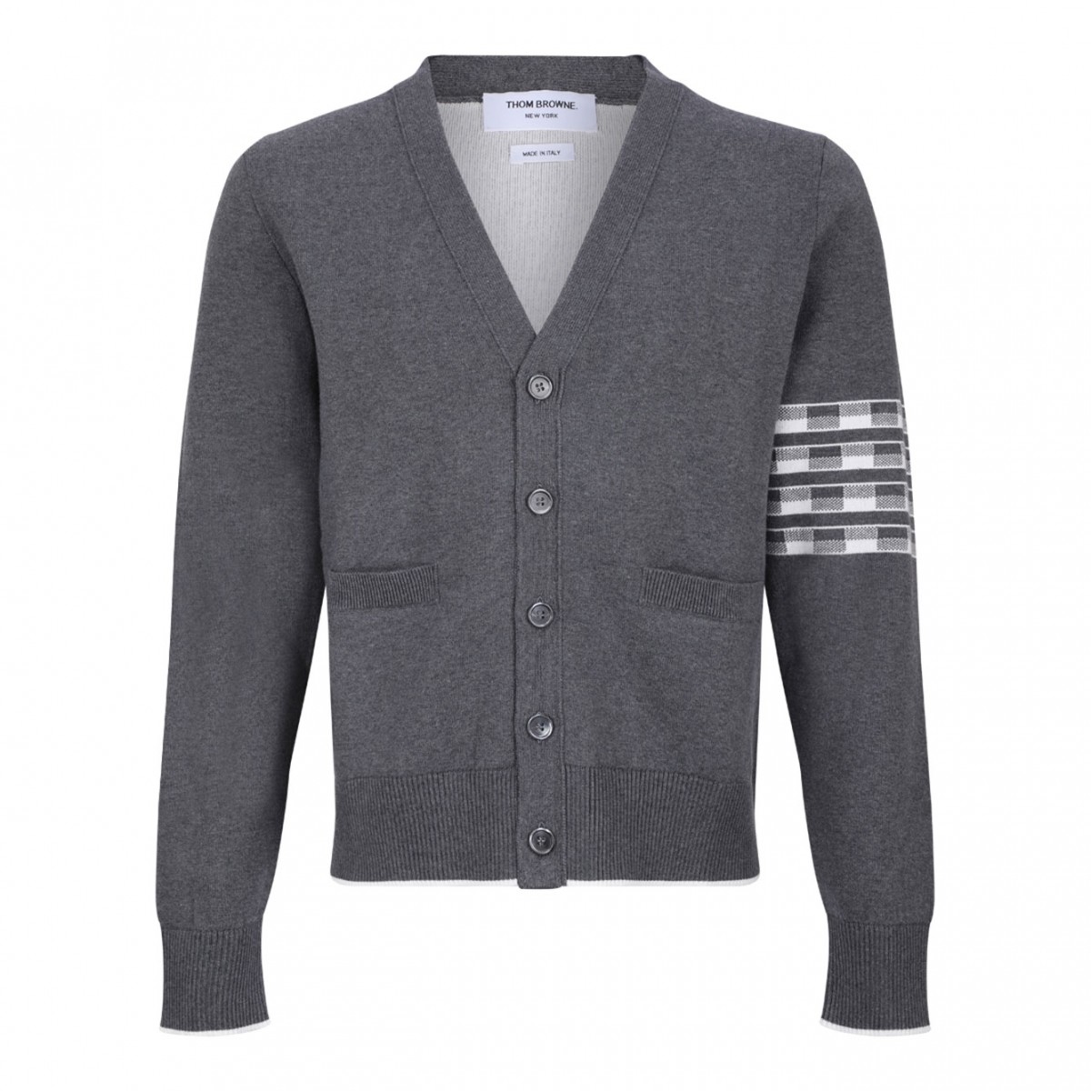 Medium Grey Hector Icon Jacquard Cardigan