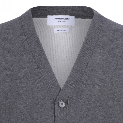 Medium Grey Hector Icon Jacquard Cardigan