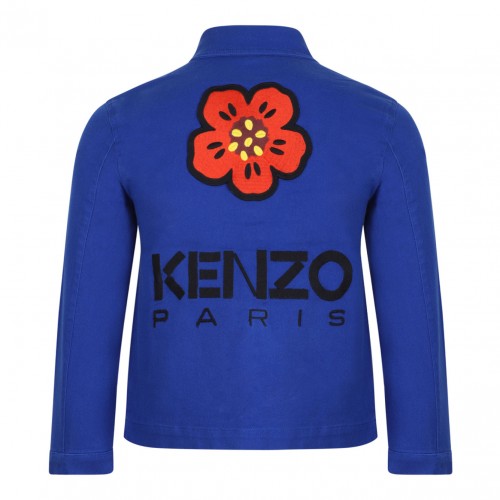 Electric Blue Logo Embroidered Jacket 2
