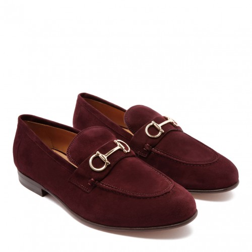 Burgundy Suede Ottone Loafers 2