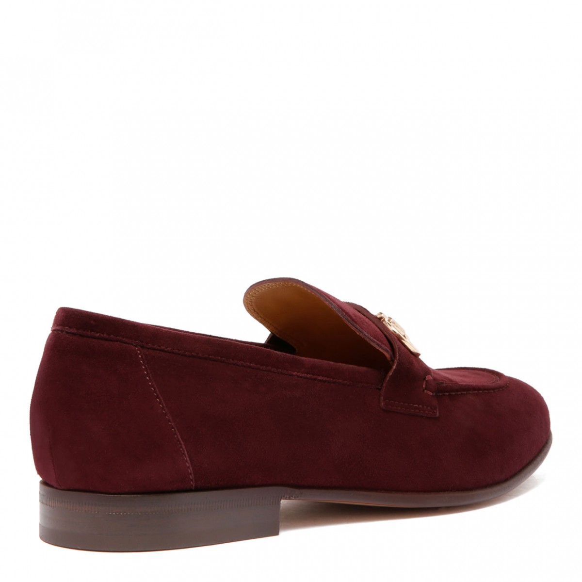 Burgundy Suede Ottone Loafers