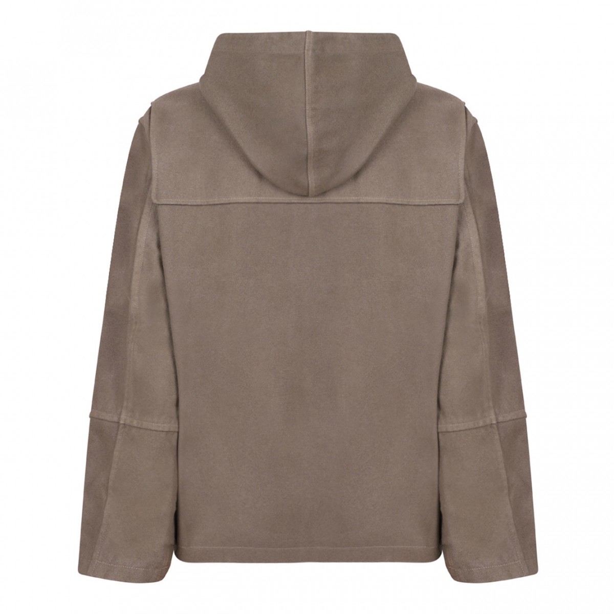 Light Brown Cropped Duffel Jacket