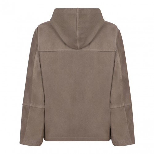 Light Brown Cropped Duffel Jacket