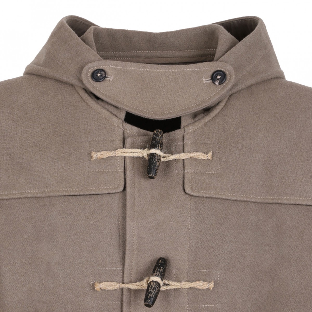 Light Brown Cropped Duffel Jacket