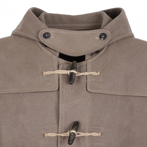 Light Brown Cropped Duffel Jacket