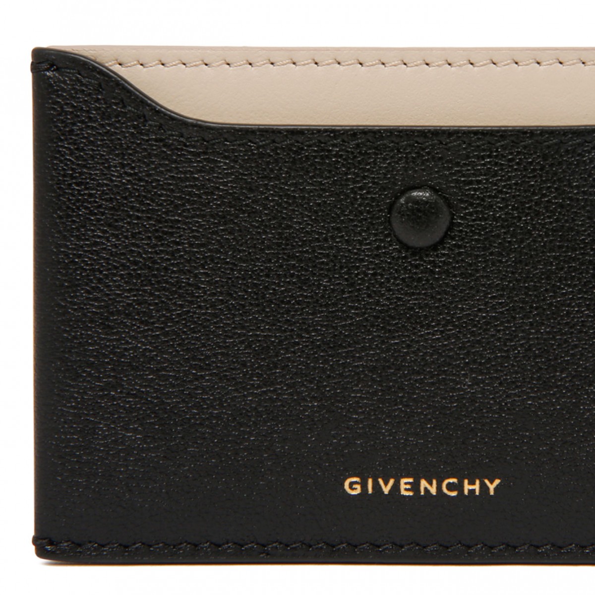 Black Day Card Holder In Shiny Leather