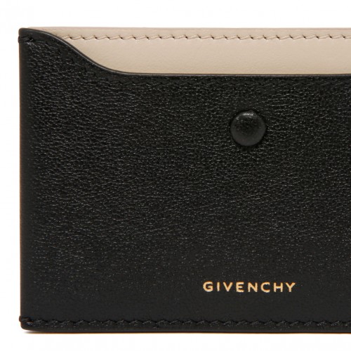 Black Day Card Holder In Shiny Leather
