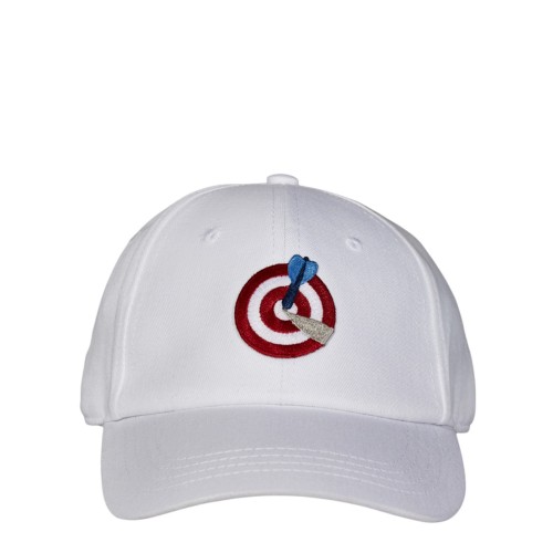 White Target Cap