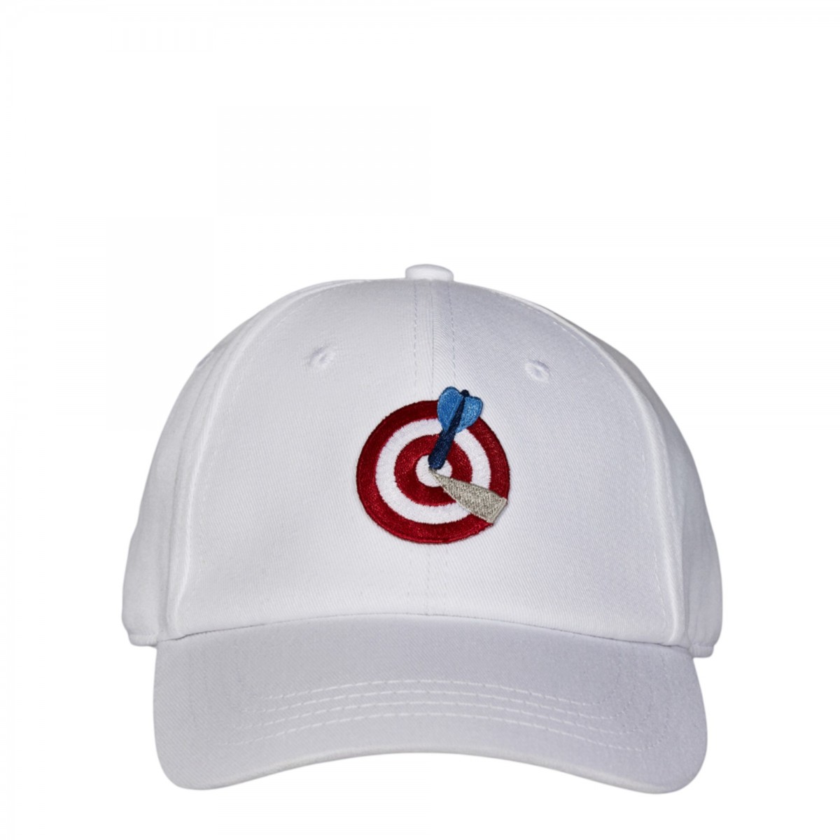 White Target Cap