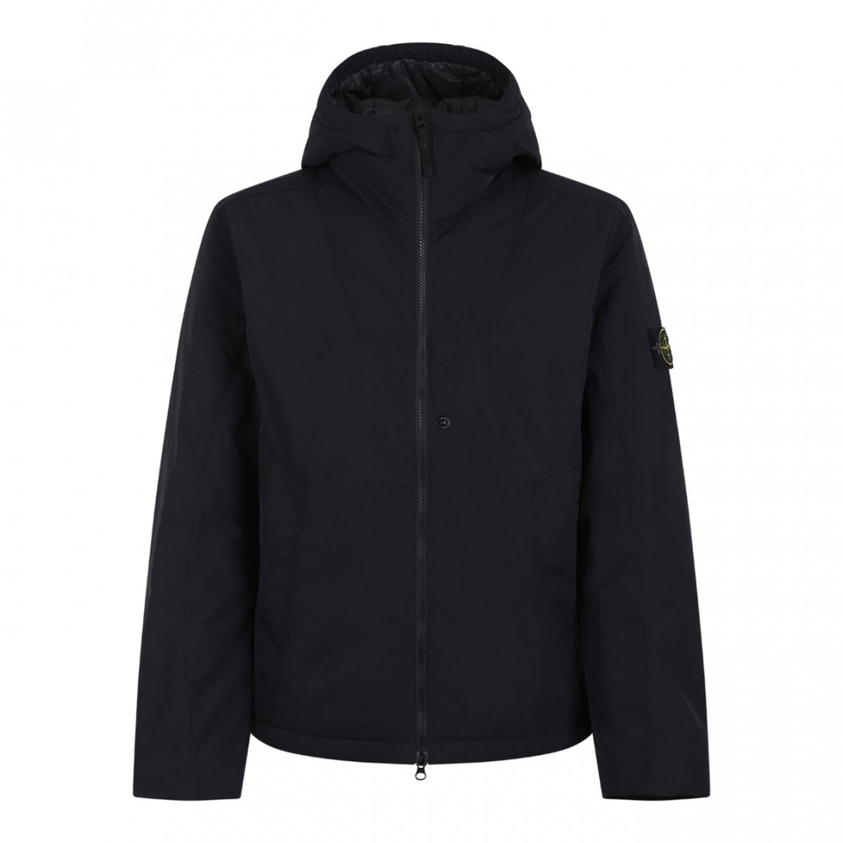 Black Padded Hooded Jacket