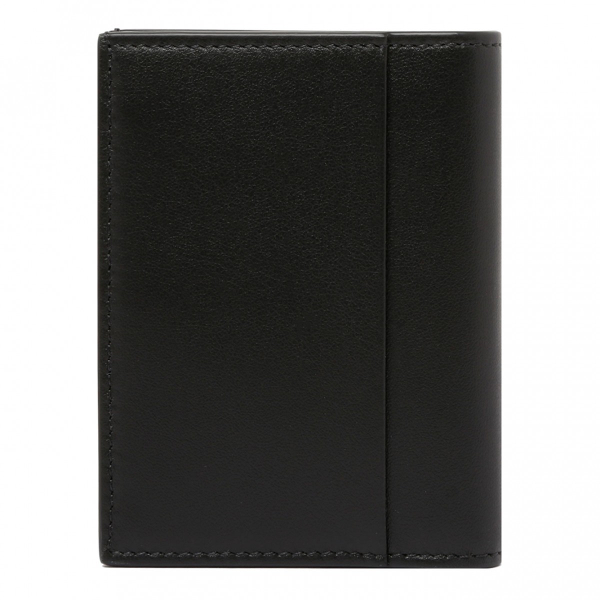 Black Mini Wallet With 4 Compartments
