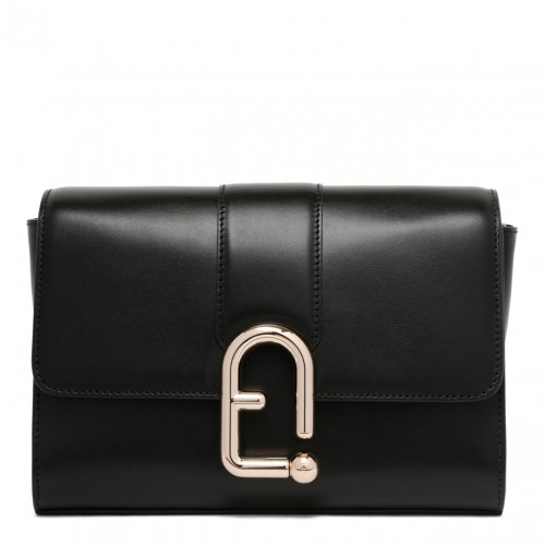 Black Small Urban Leather Satchel