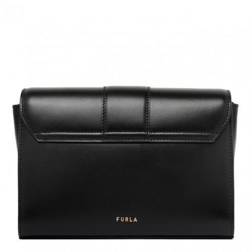 Black Small Urban Leather Satchel