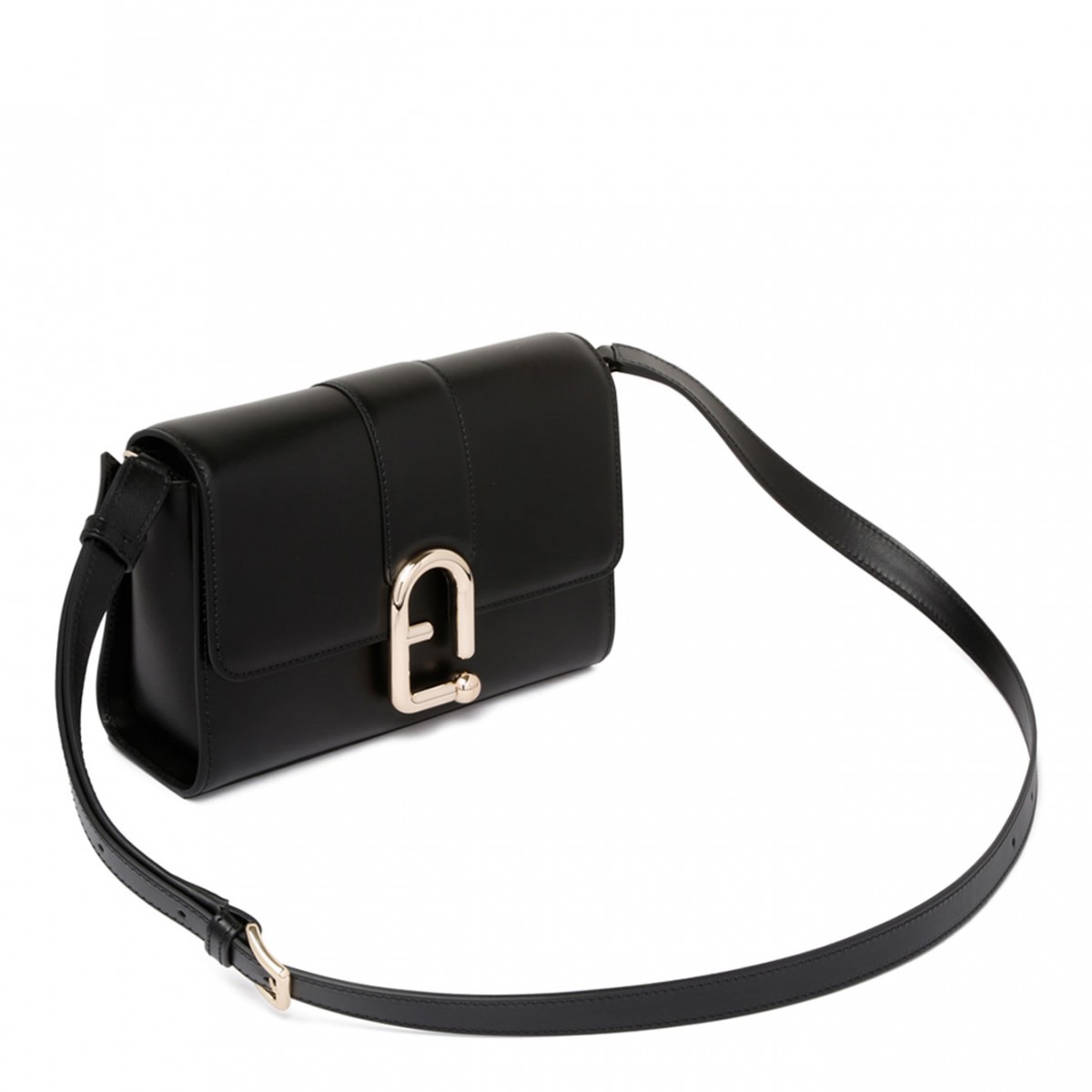 Black Small Urban Leather Satchel