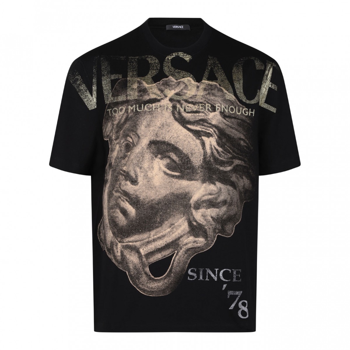 Black Medusa Print T-Shirt