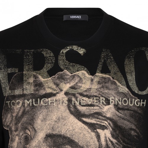 Black Medusa Print T-Shirt