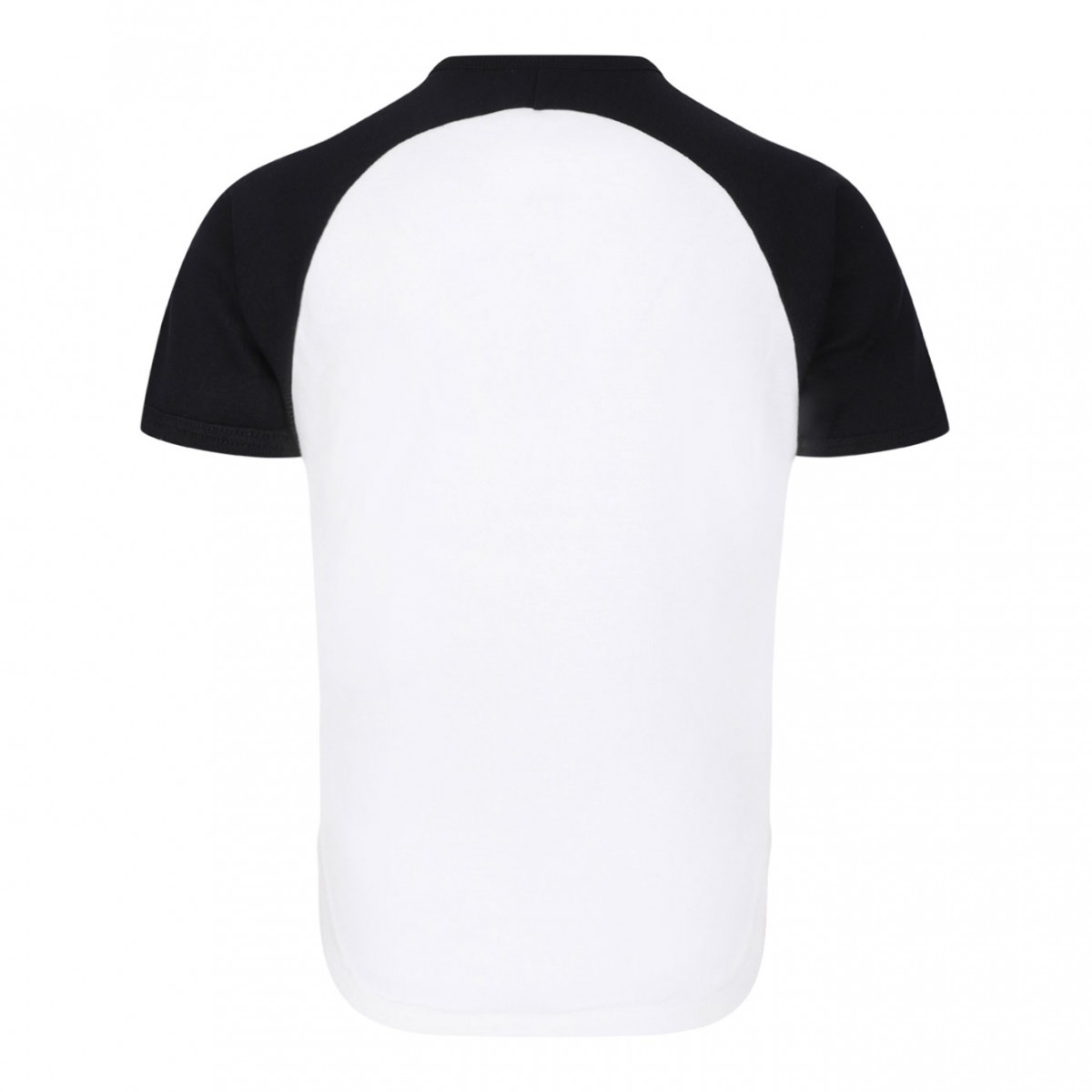 White and Black Circle Contrast T-Shirt
