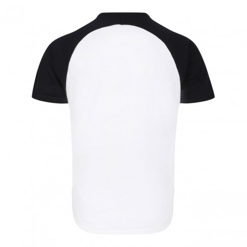 White and Black Circle Contrast T-Shirt