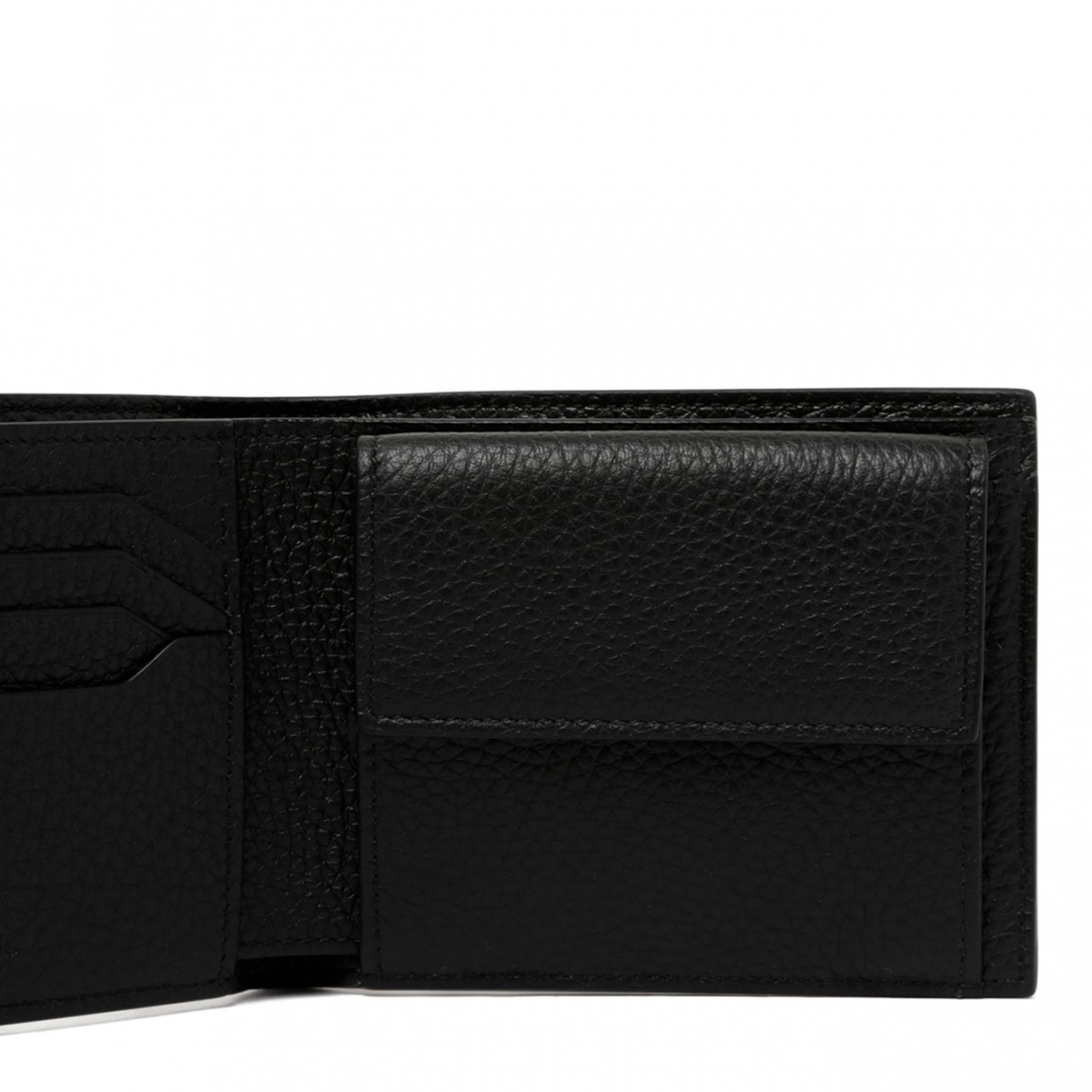 Black Wallet With 4 Compartments