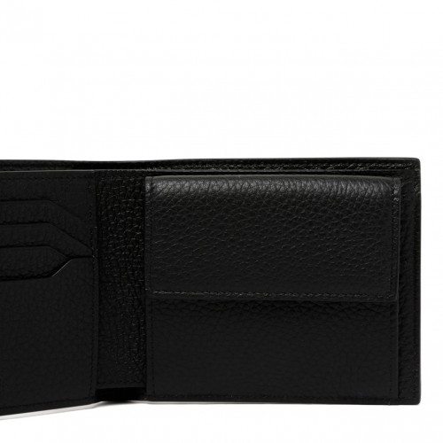 Black Wallet With 4 Compartments