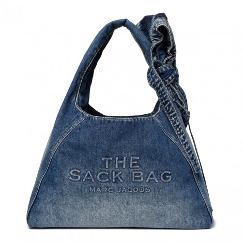 The Bow Denim Sack Bag