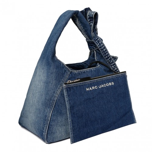 The Bow Denim Sack Bag