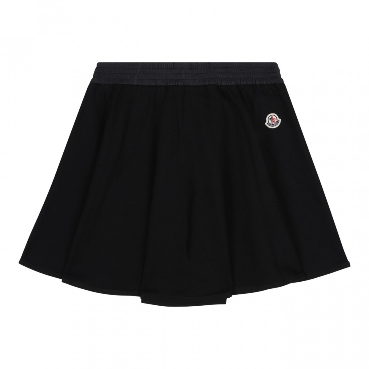 Black Logo Embroidered Skirt