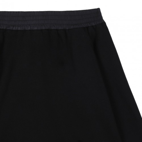 Black Logo Embroidered Skirt