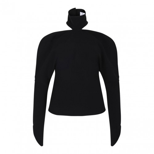 Black Mockneck Top