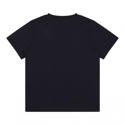 Black, White and Navy Logo-Patch T-Shirt (Pack Of Three)