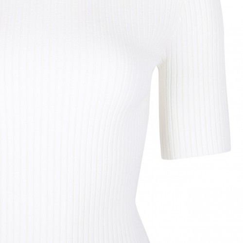 White Reedition Rib Knit T-Shirt