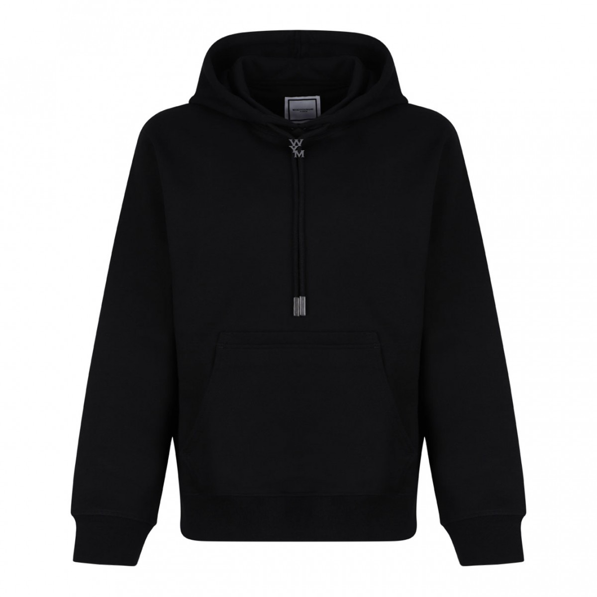 Black Logo Print Hoodie