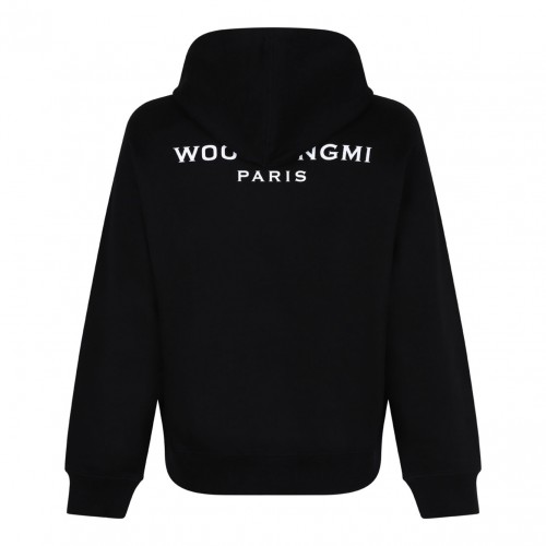 Black Logo Print Hoodie 2