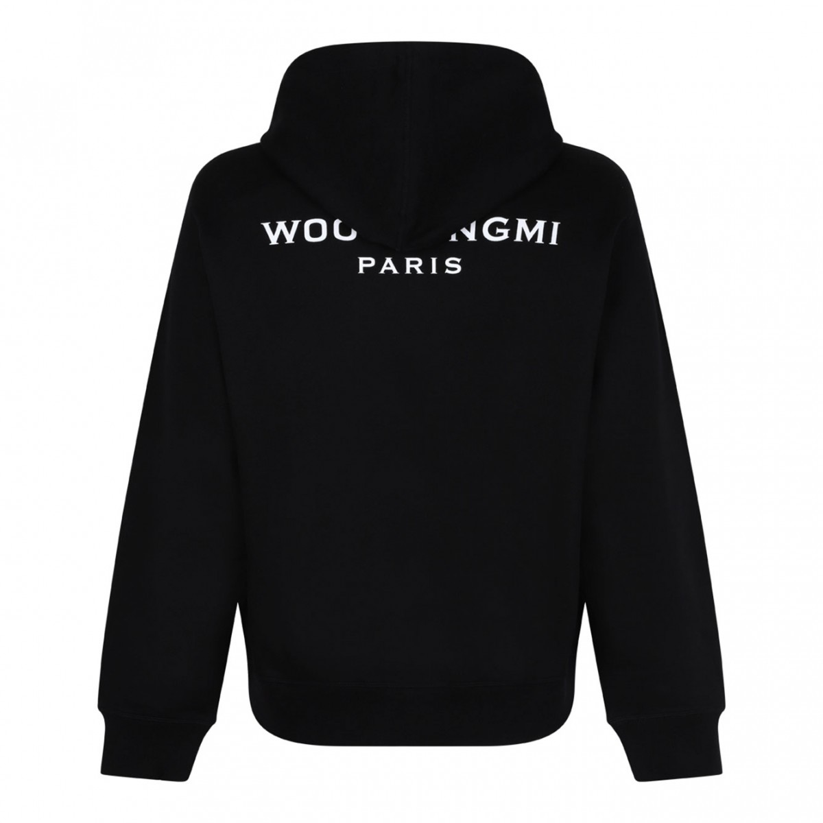 Black Logo Print Hoodie
