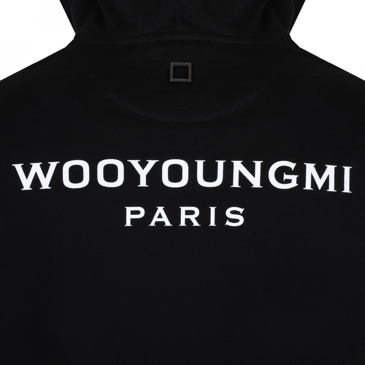 Black Logo Print Hoodie