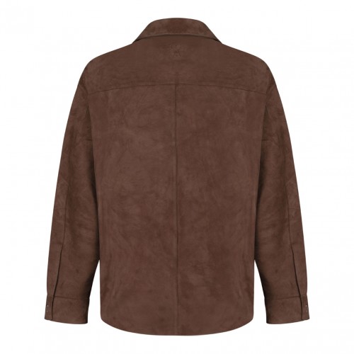 Brown Leather Overshirt 2