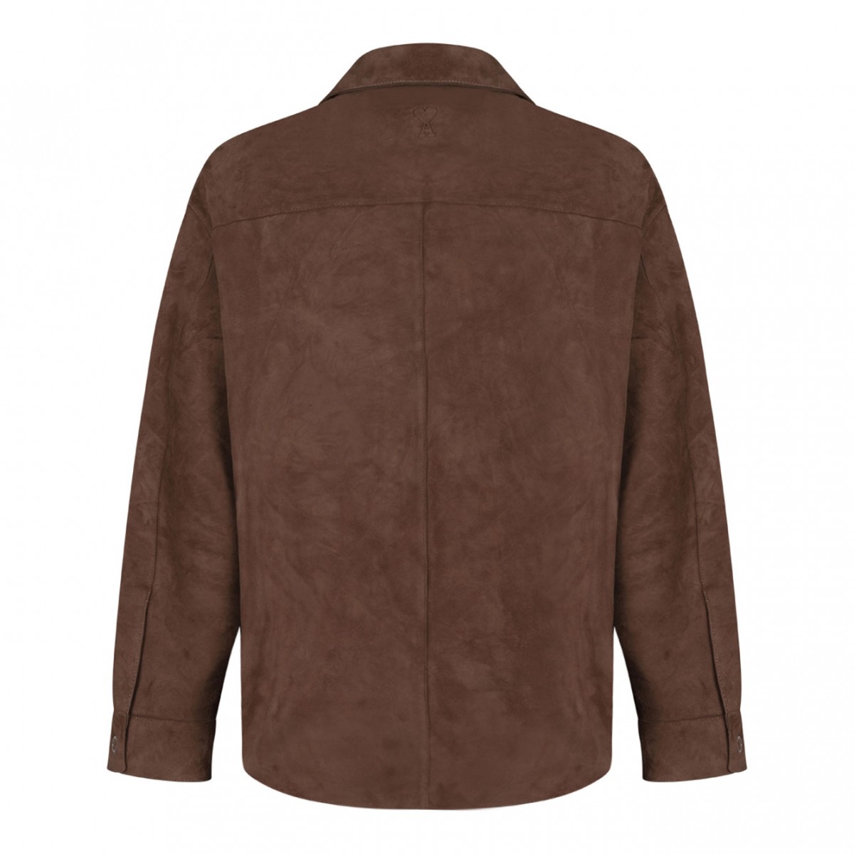 Brown Leather Overshirt