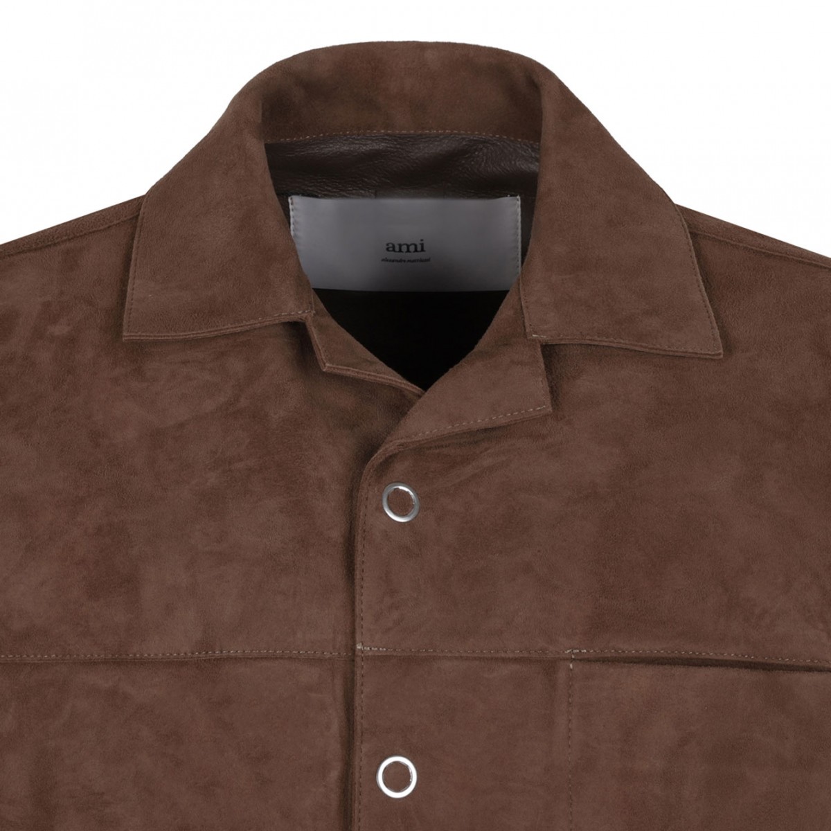 Brown Leather Overshirt