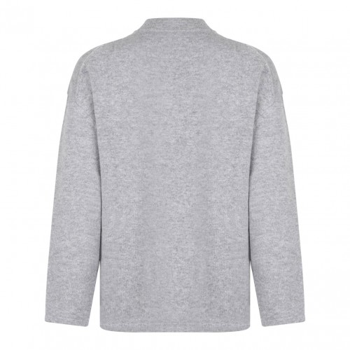 Light Grey Wool Blend Sweater 2