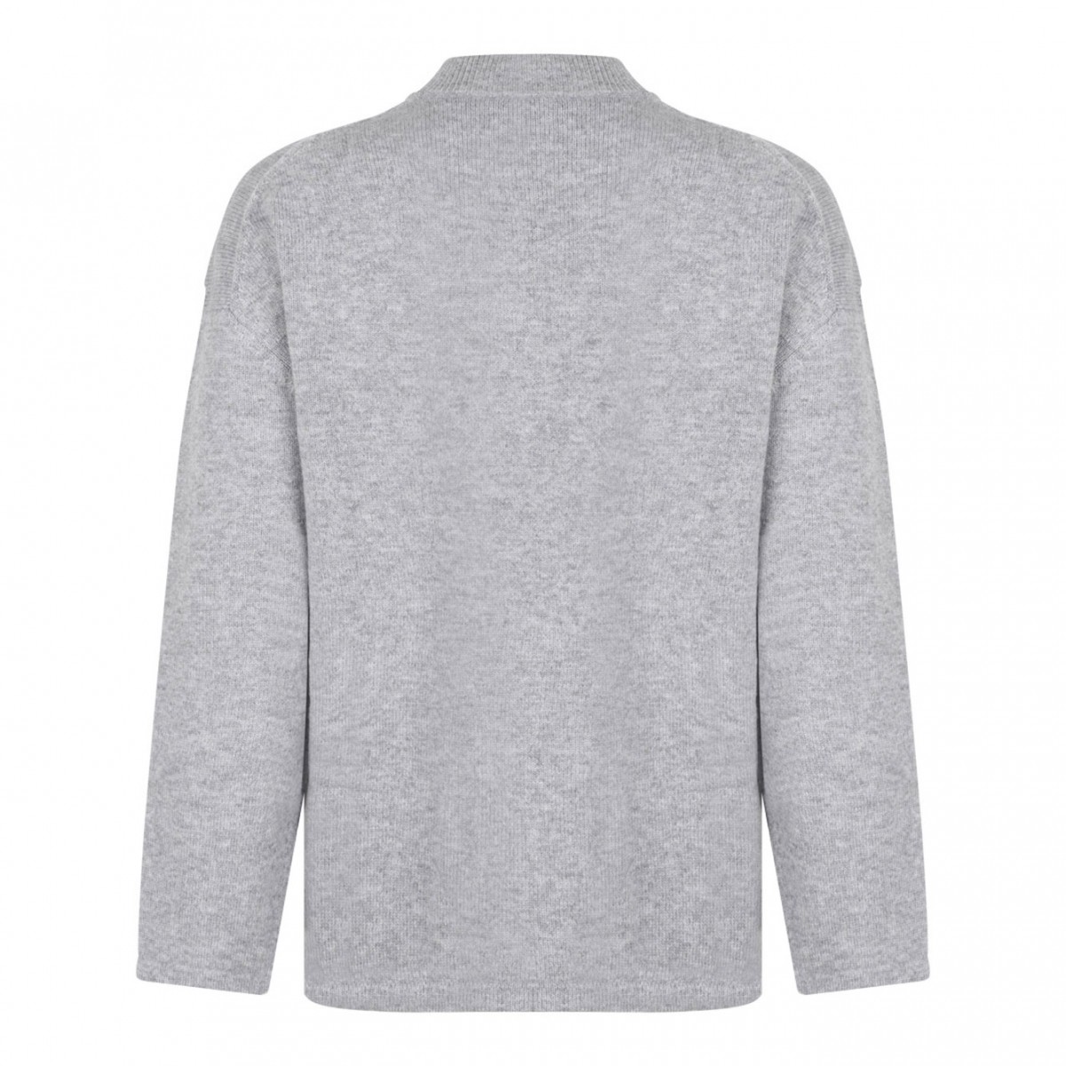 Light Grey Wool Blend Sweater