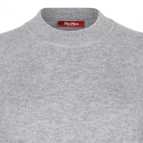Light Grey Wool Blend Sweater