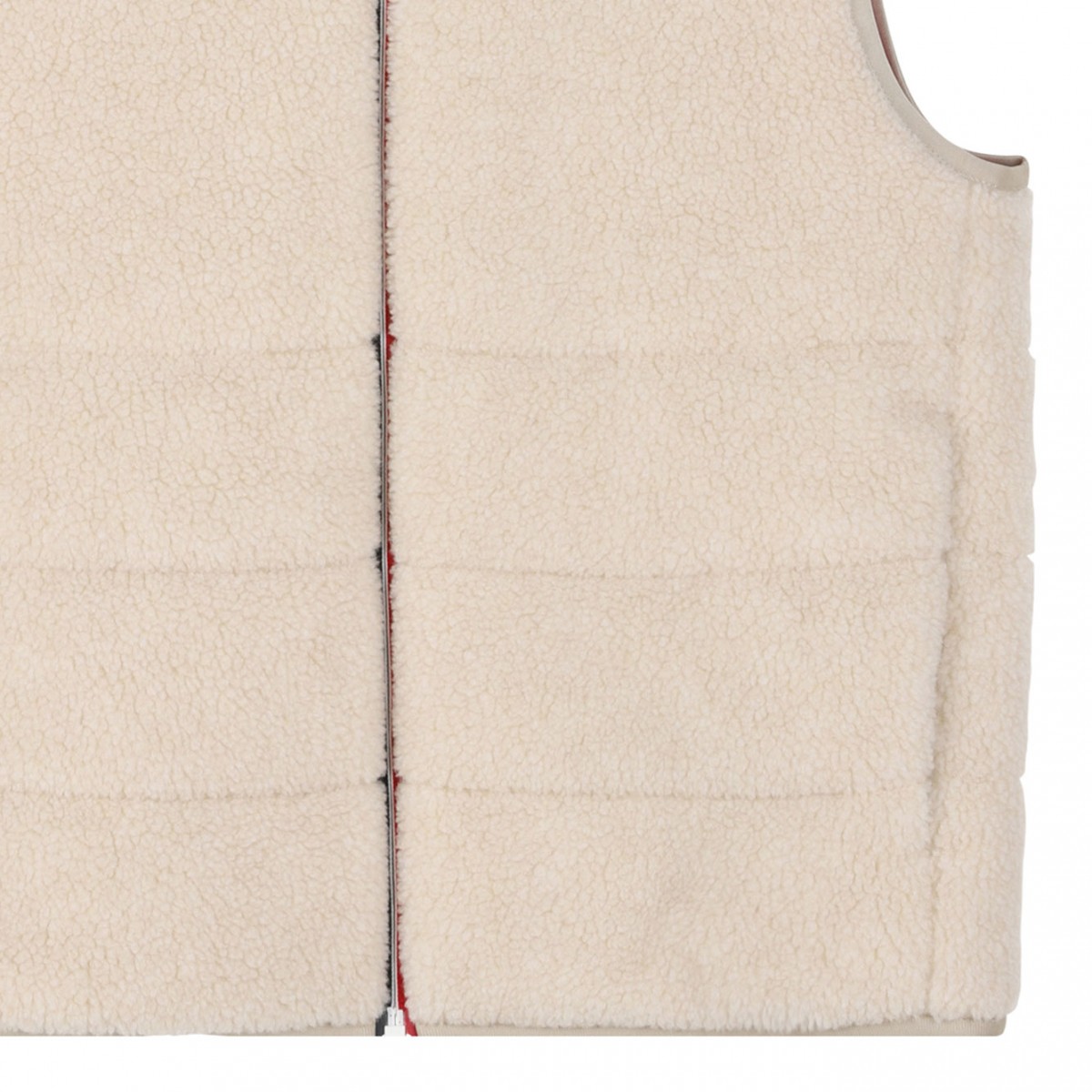 Beige Shearling Down Vest