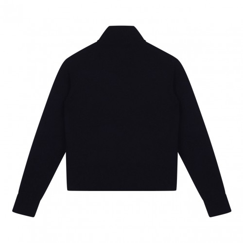 Midnight Blue Quilted Panelled Cardigan