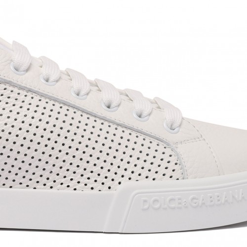 White Portofino Perforated Sneakers