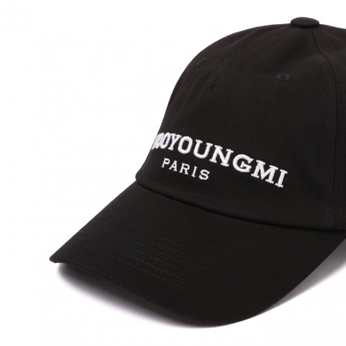 Black Embroidered Ball Cap