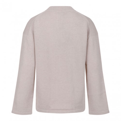 Beige Wool Blend Sweater